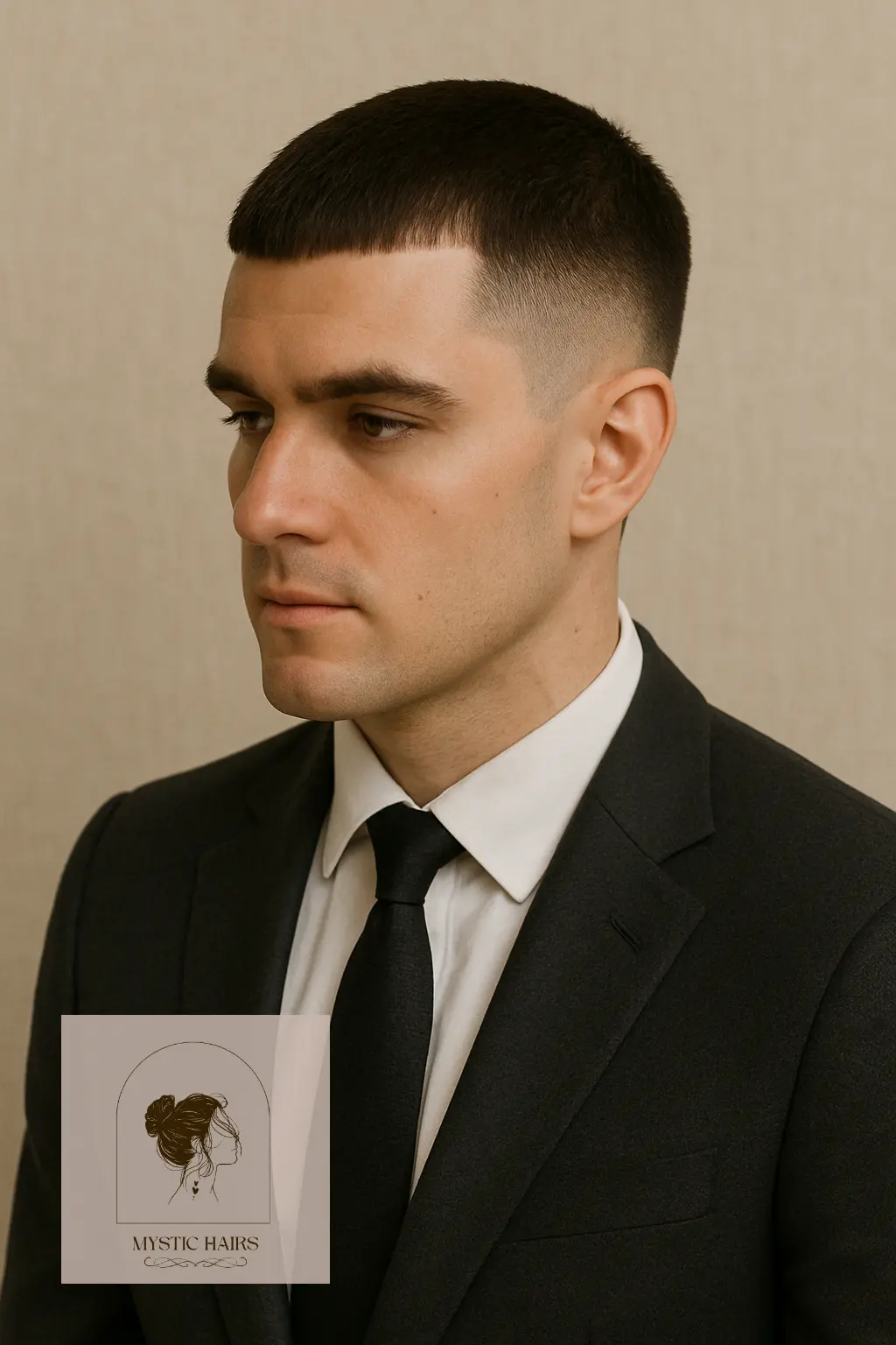 Neatly Groomed Caesar Cut