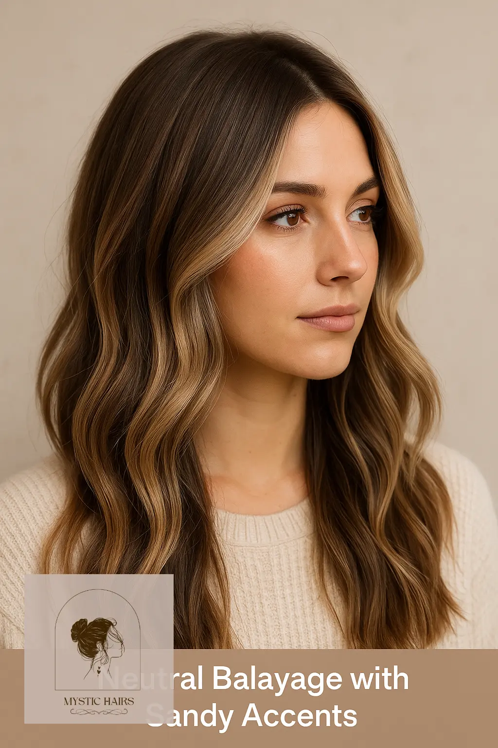 Neutral Balayage with Sandy Accents