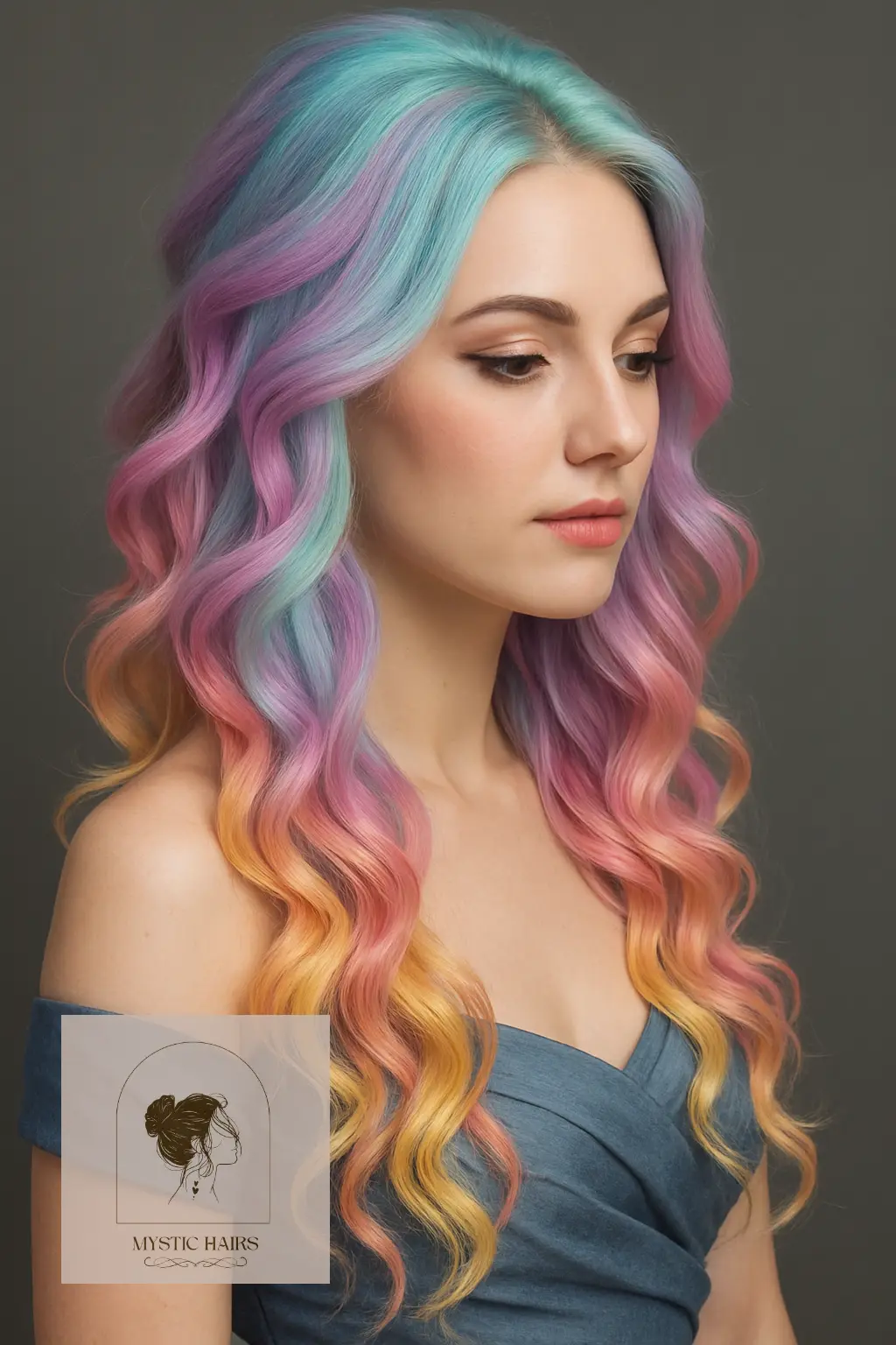 Pastel Rainbow Curls