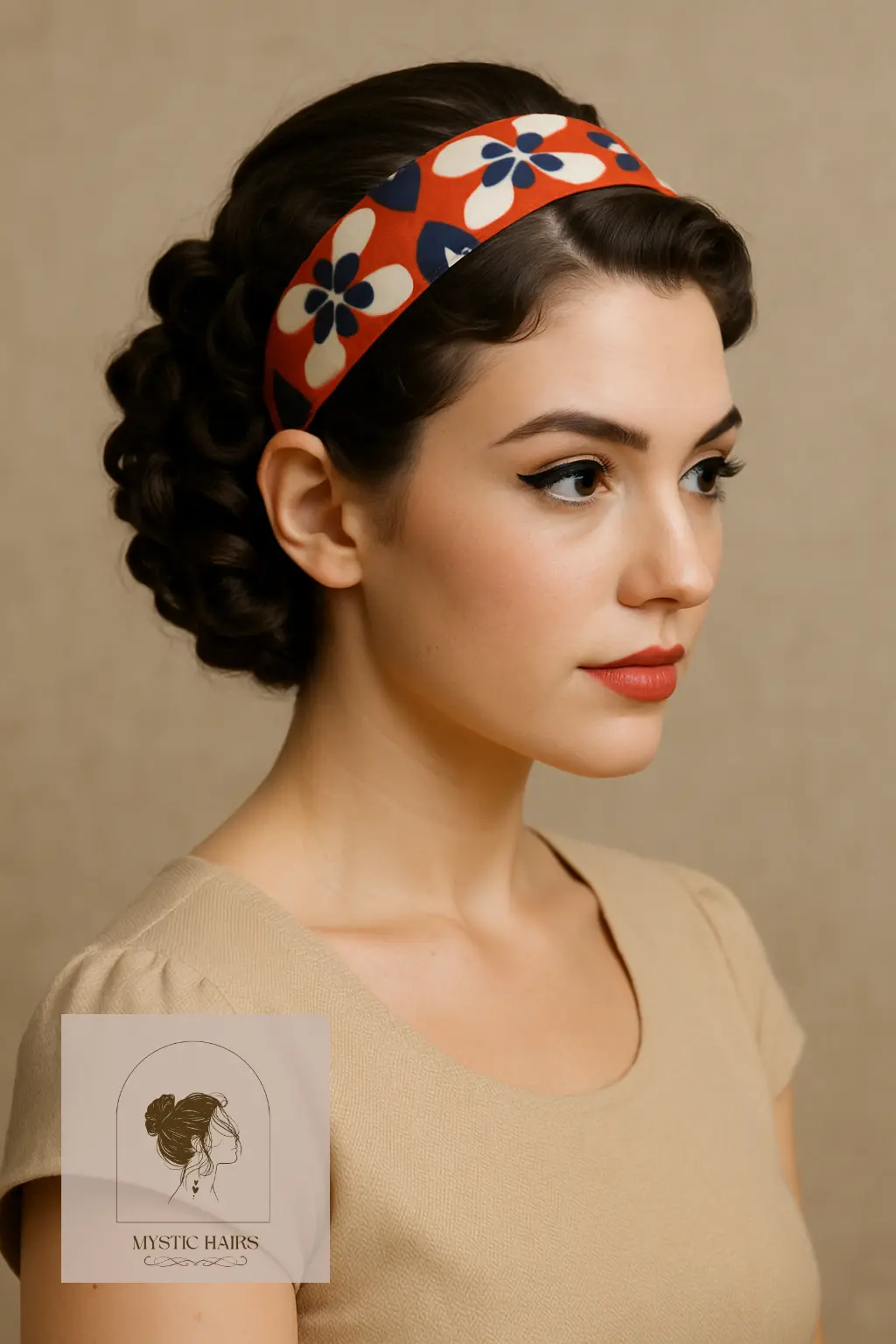 Pin Curls with Retro Headband
