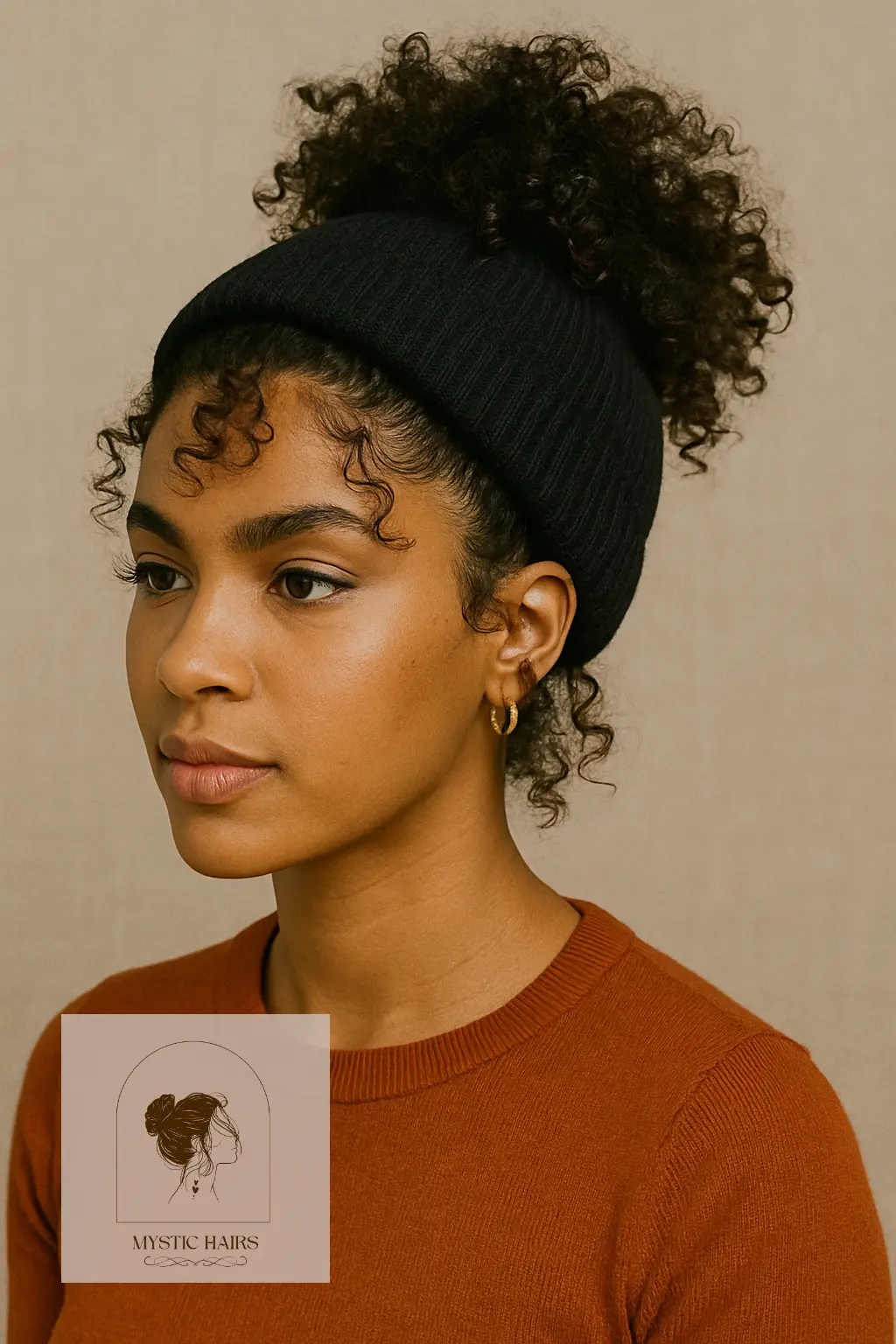 Pineapple Puff with Loose Curls