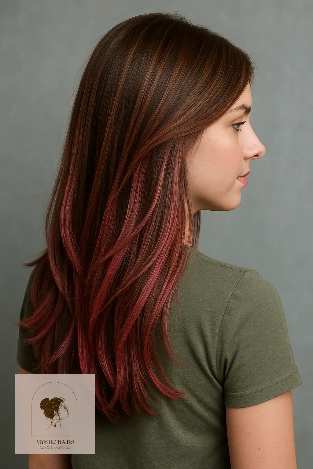 Pink Crown Layers with Subtle Streaks
