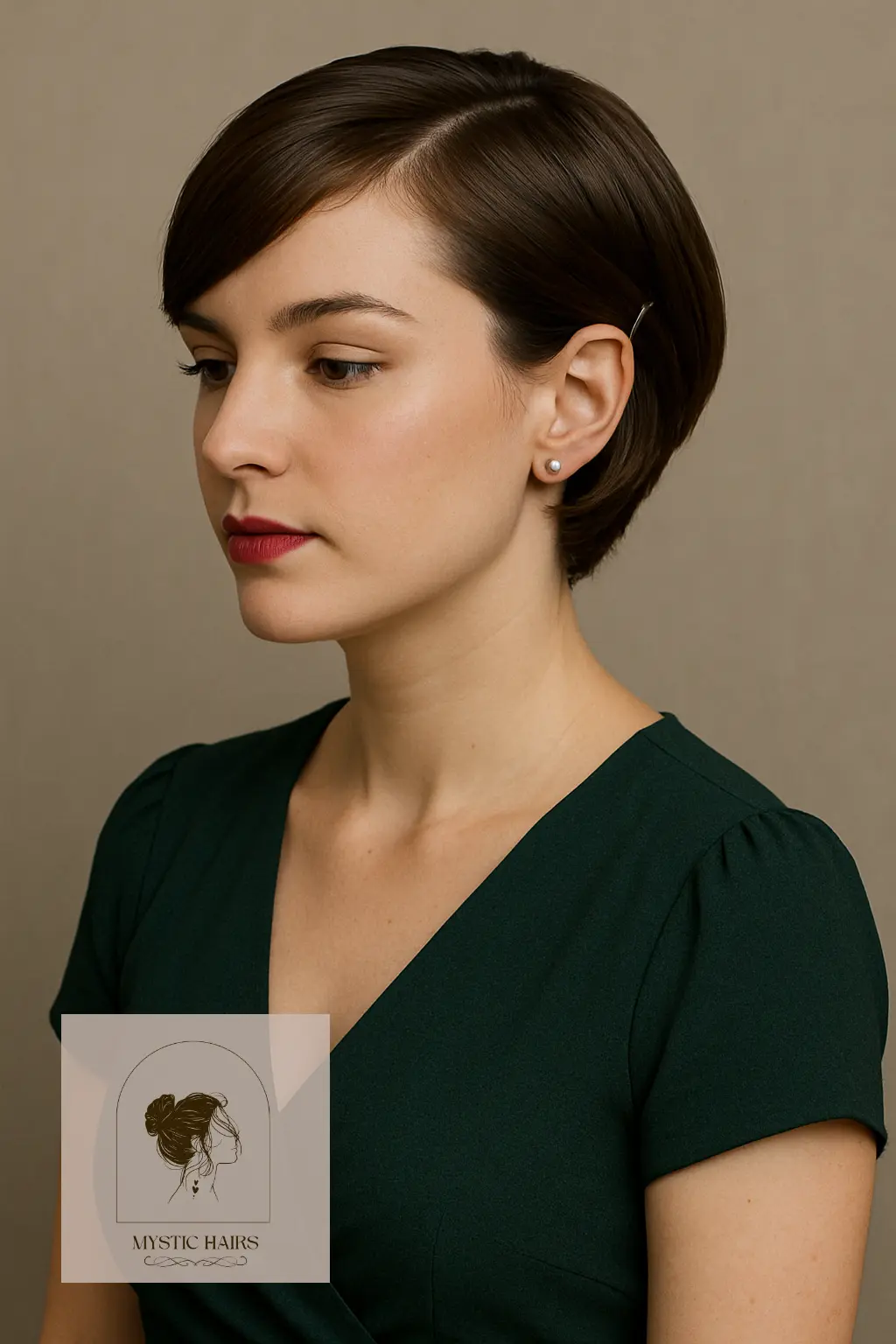 Pinned-Back Side Fringe Style