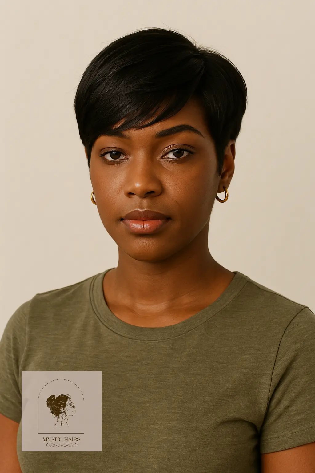Pixie Cut with Side-Swept Bangs