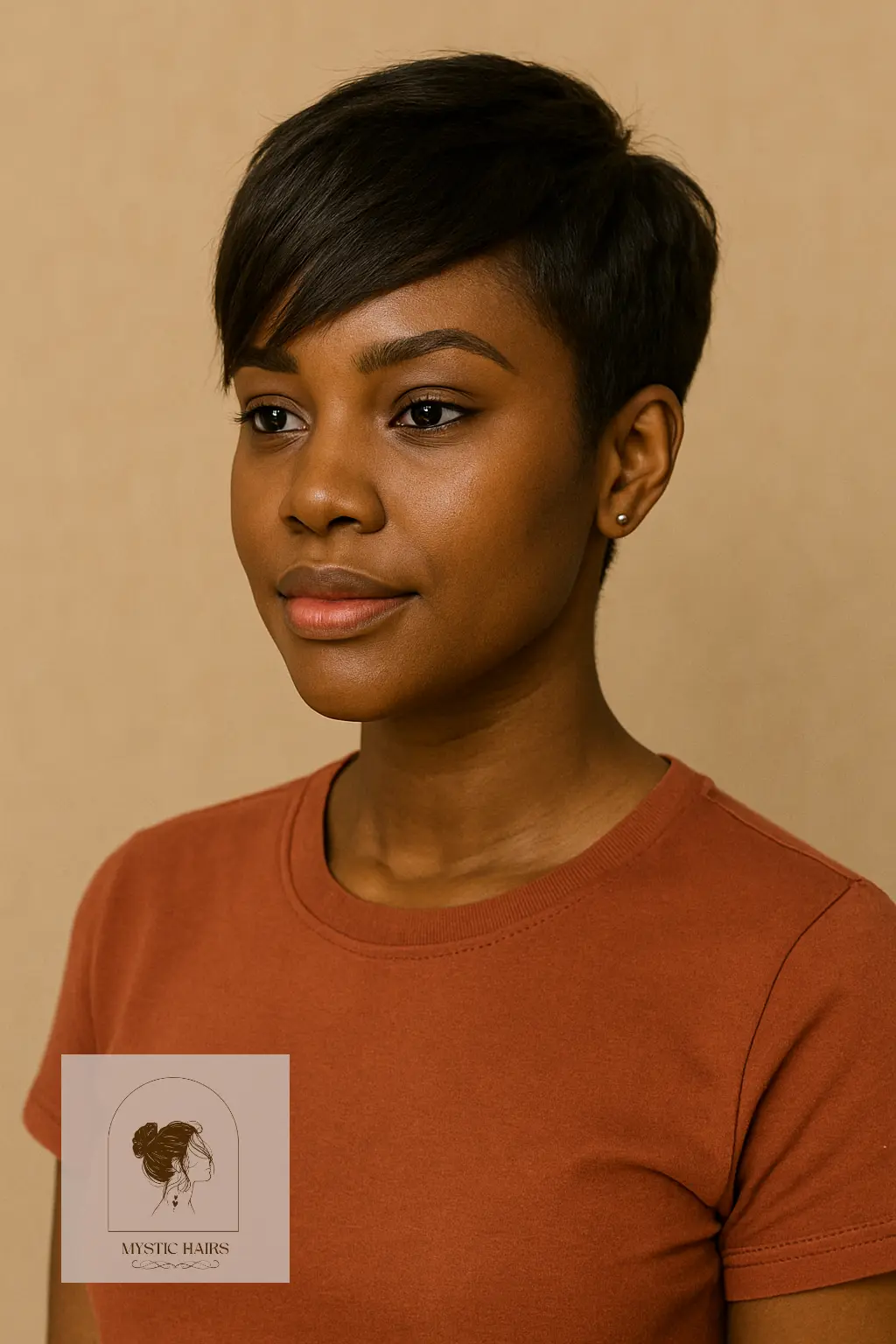 Pixie with Asymmetrical Fringe