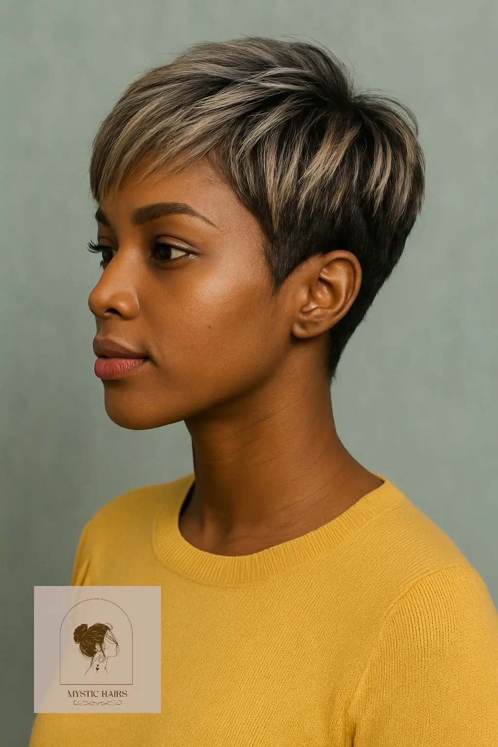 Pixie with Highlights and Tapered Nape