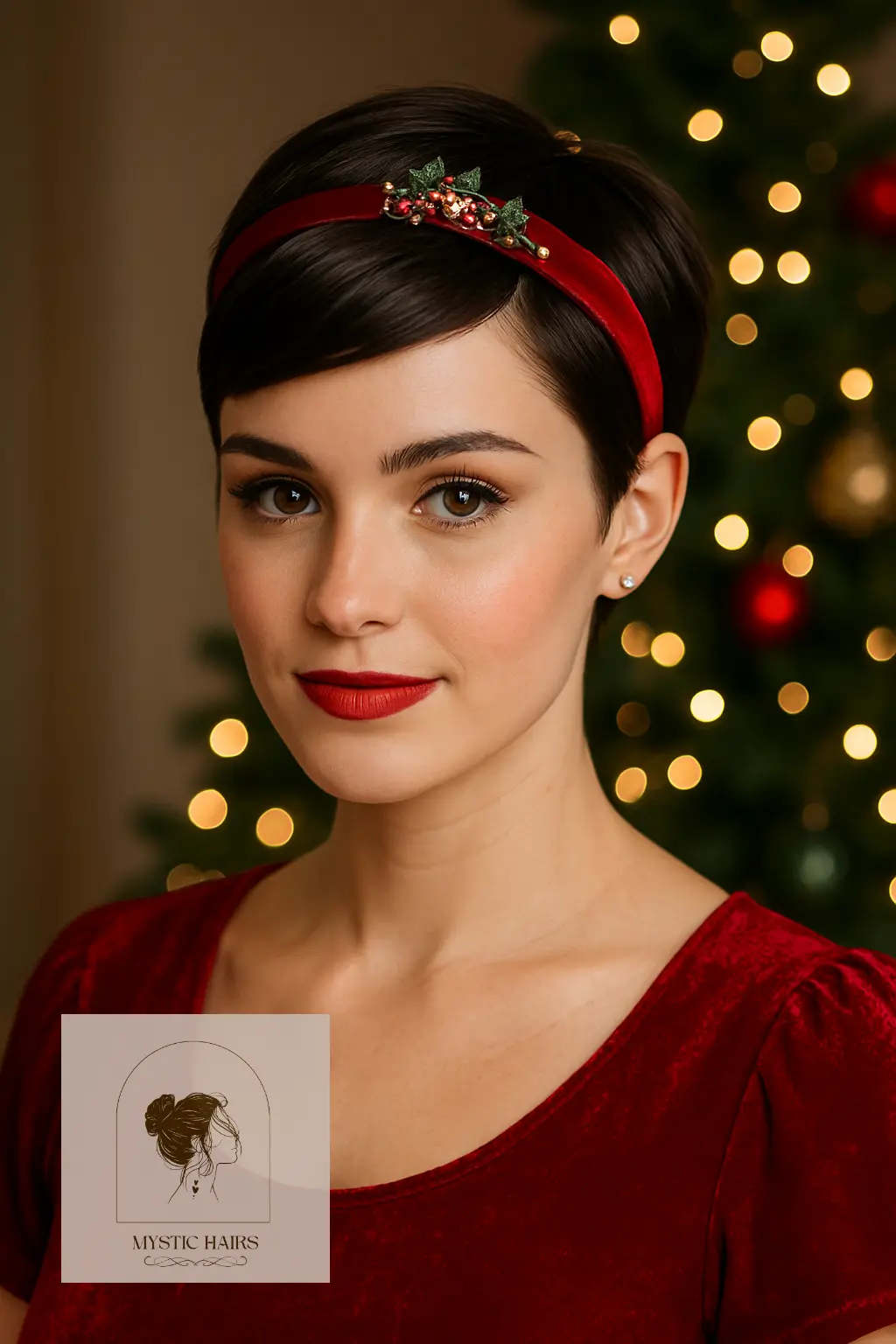 Pixie with Sleek Side Part and Headband