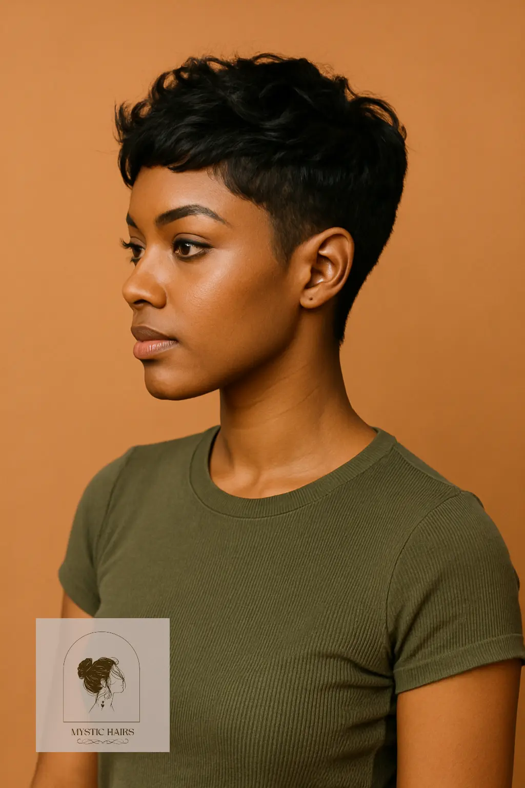 Pixie with Tapered Sides and Textured Top