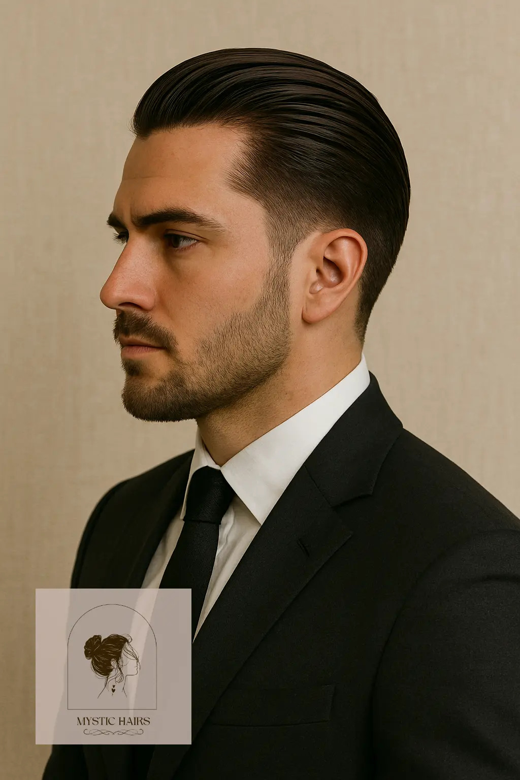 Polished Slick-Back with Side Fade