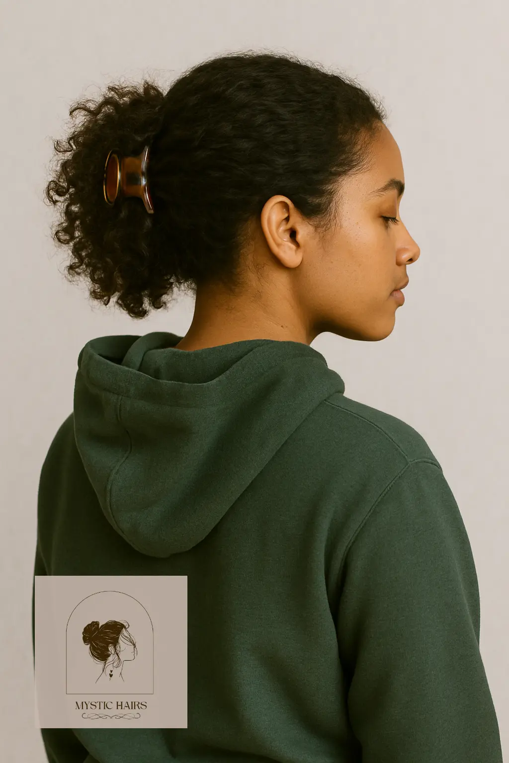 Pulled-Back Claw Clip Style