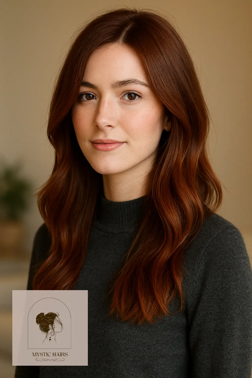 Rich Auburn with Soft Balayage