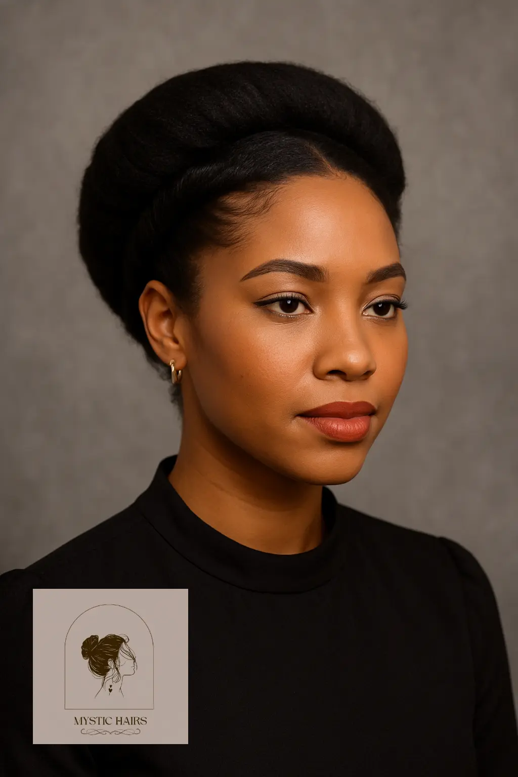 Rolled Halo Updo