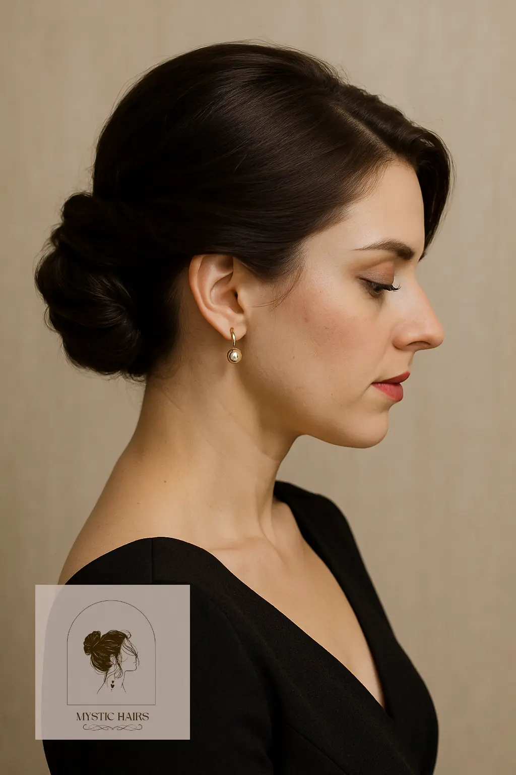 Rolled-Up Nape Twist