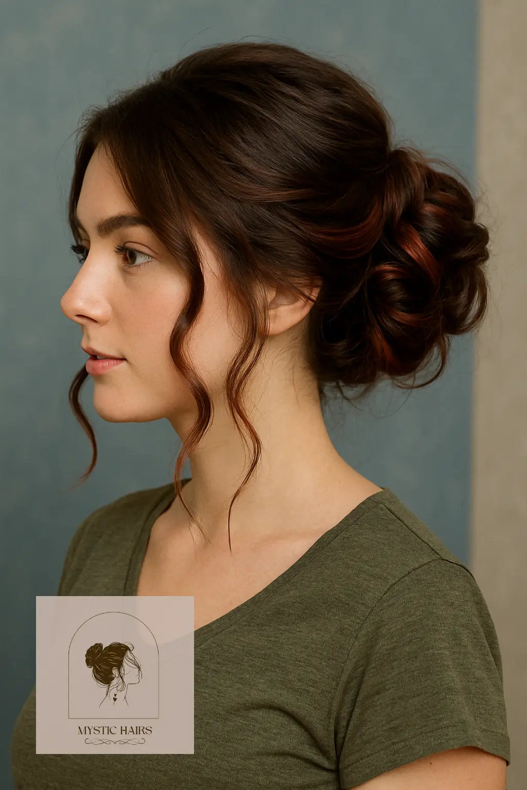 Romantic Updo with Cola Ribbons