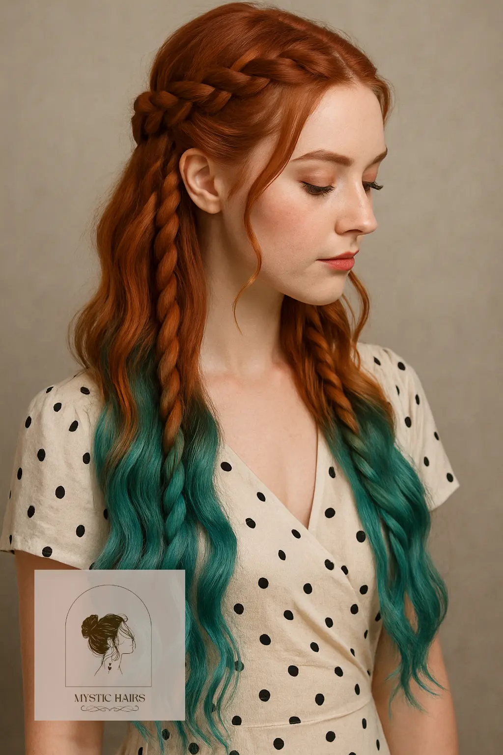Rope Braids with Flowing Lengths
