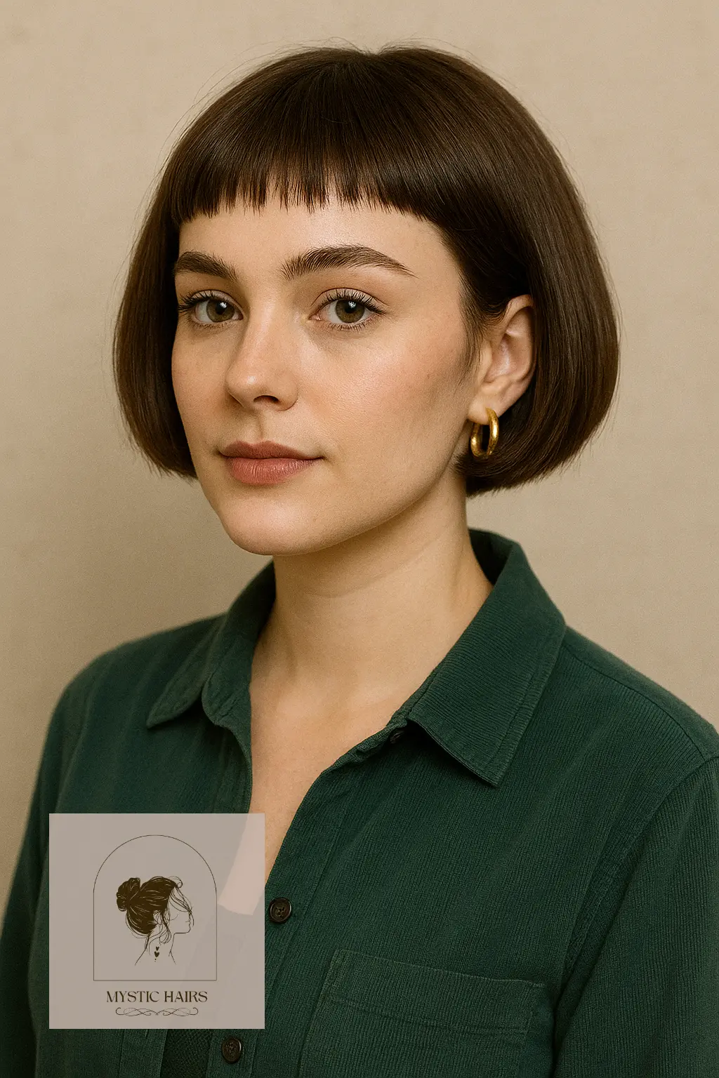 Rounded Bob with Wispy Micro Fringe