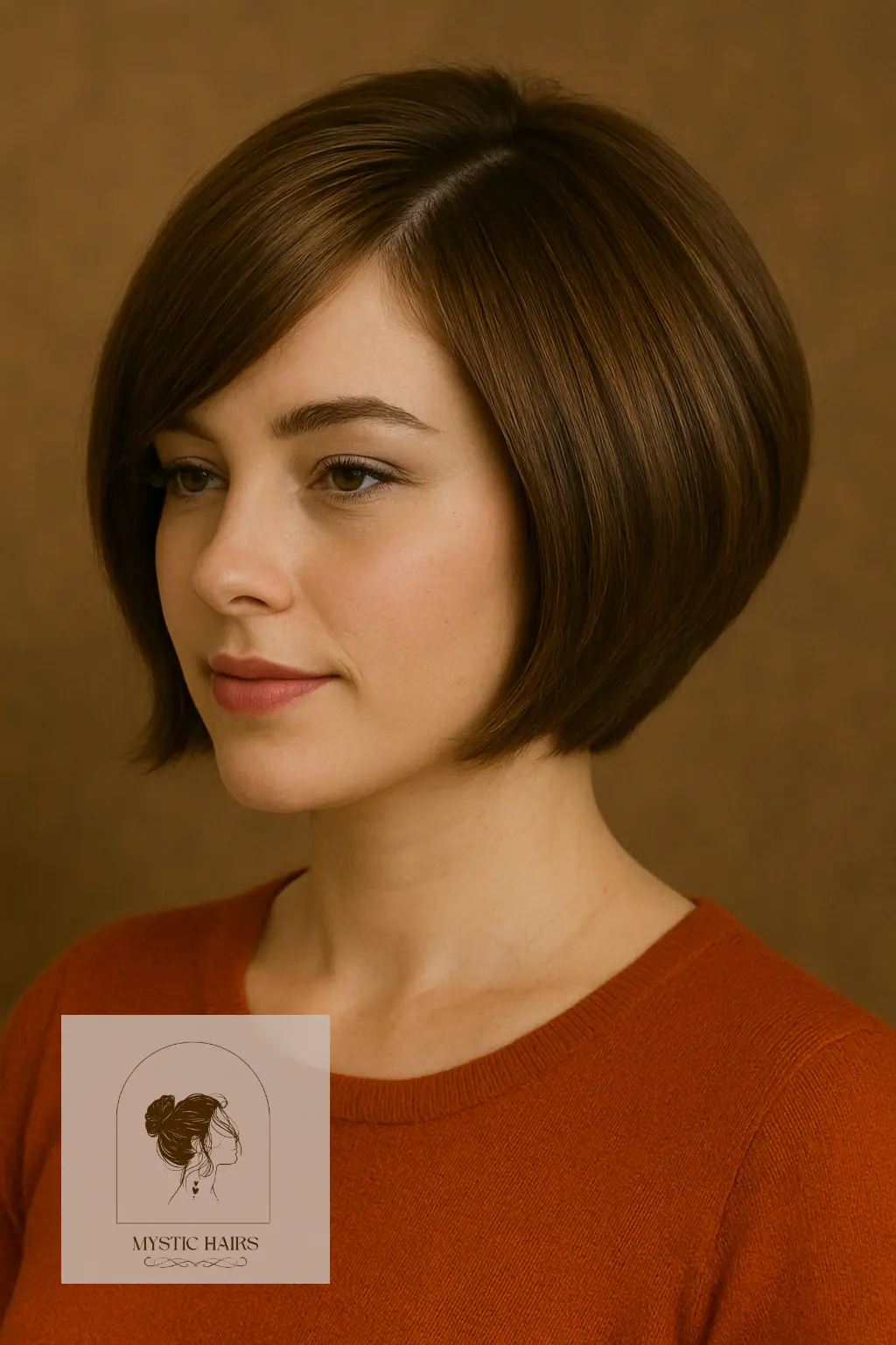 Rounded Stacked Bob with Subtle Volume