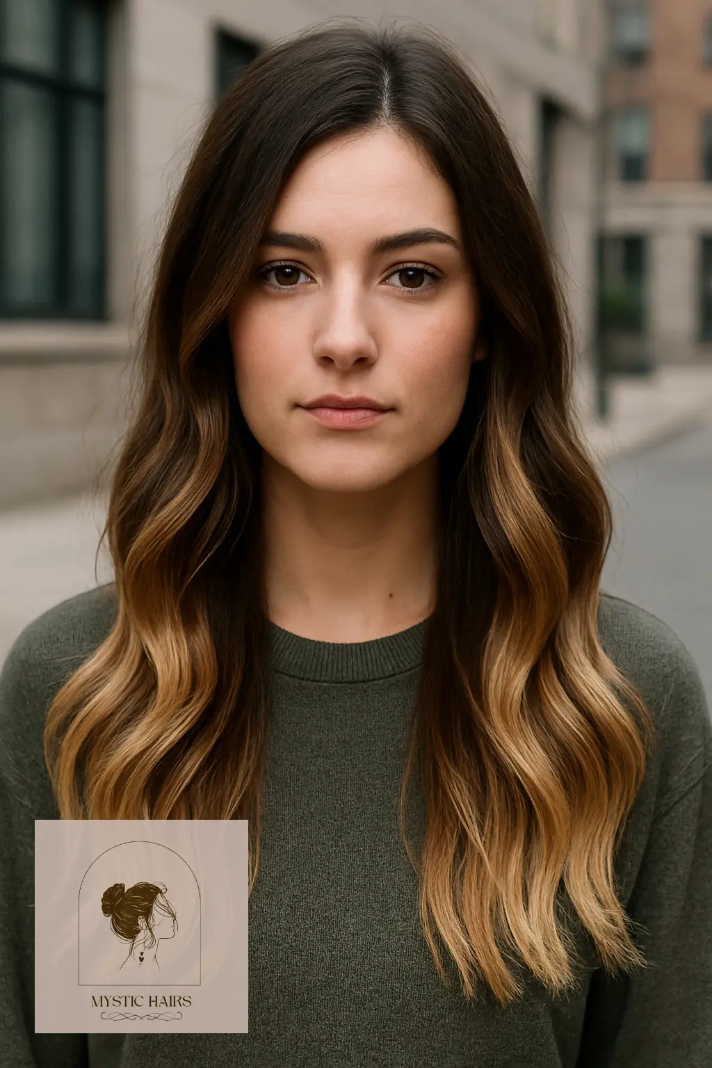 Sandy Blonde Tips on Brunette