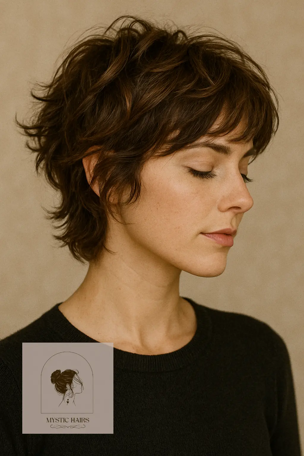 Shaggy Pixie with Defined Waves
