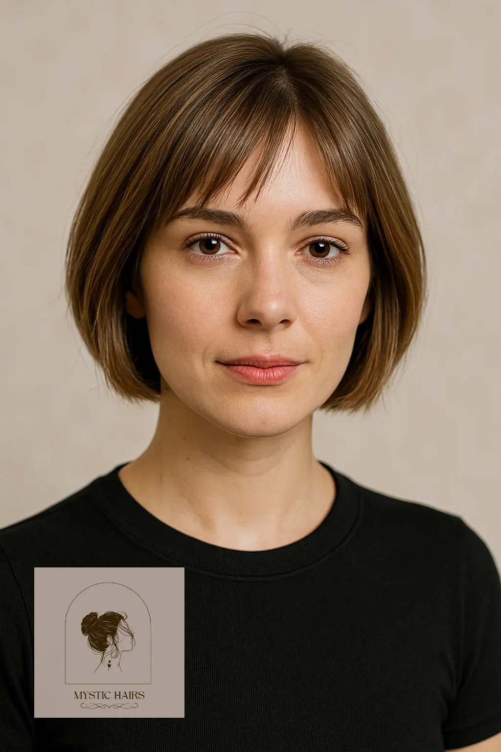 Short Bob with Feathered Bangs