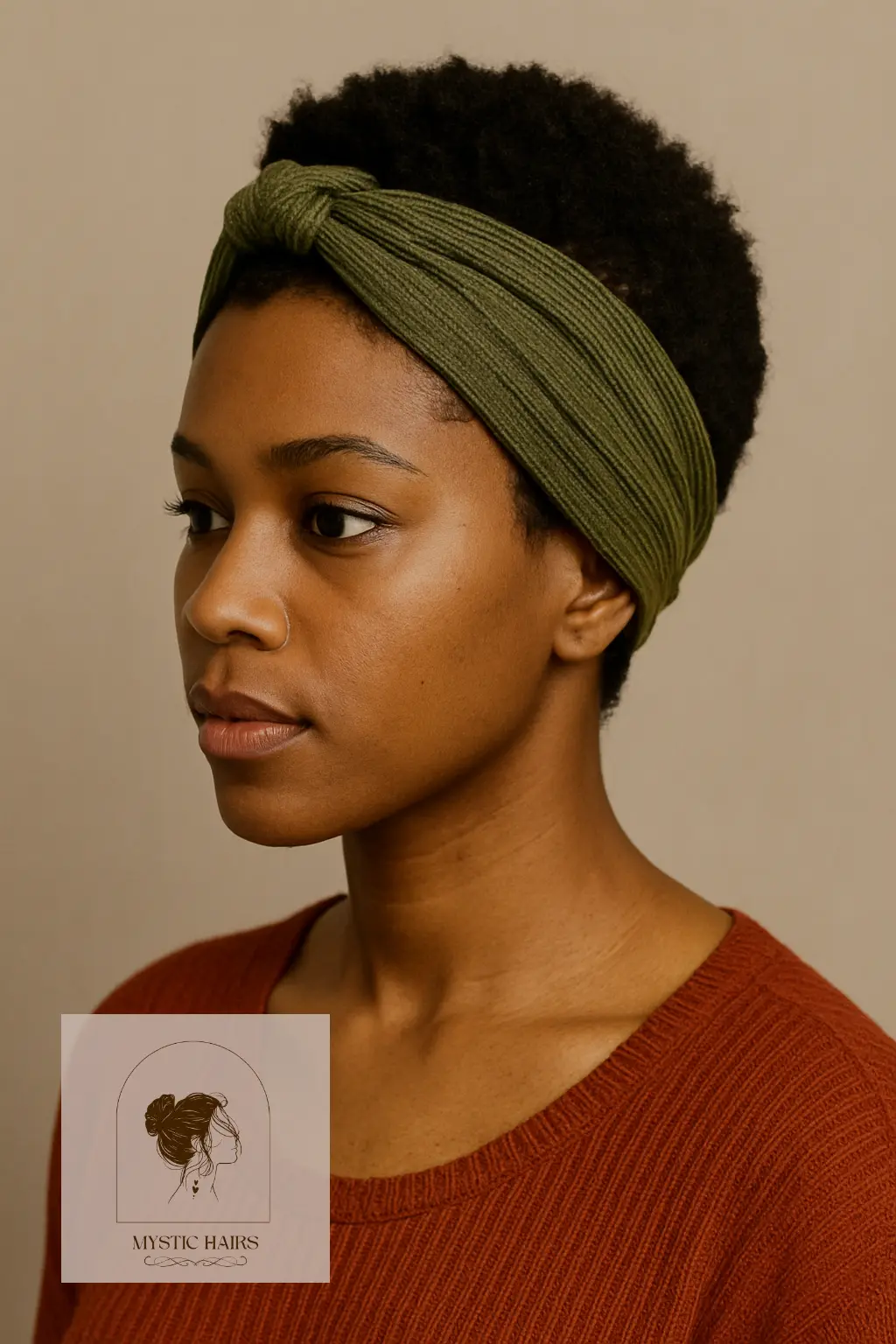 Short Natural Taper with Knit Wrap