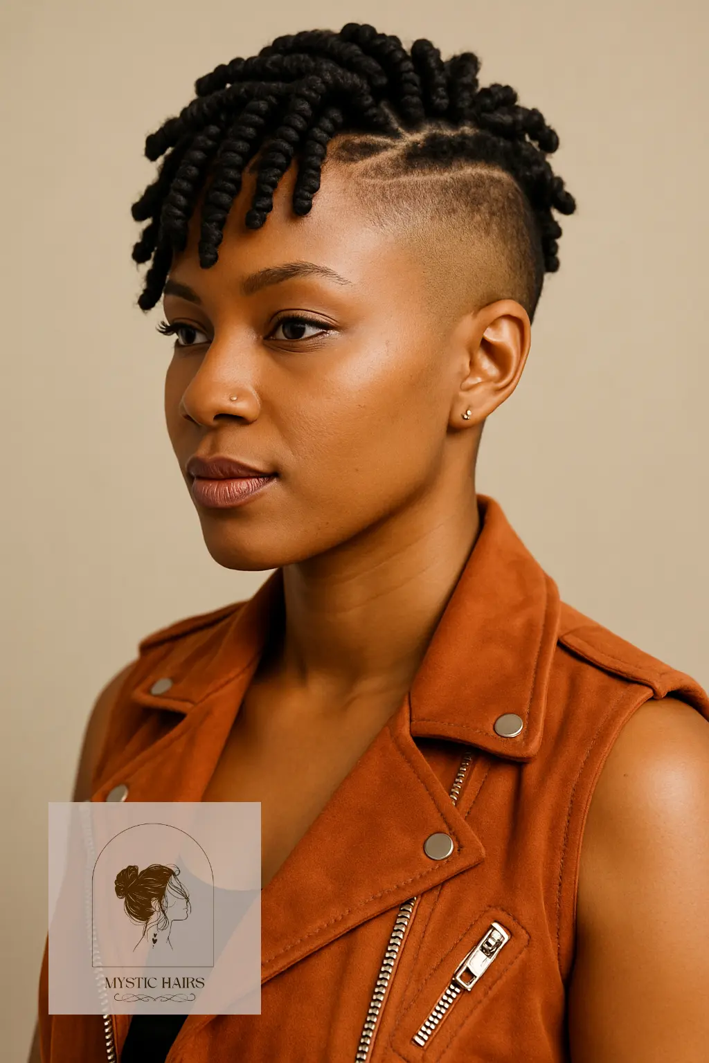 Short Twists With Shaved Undercut
