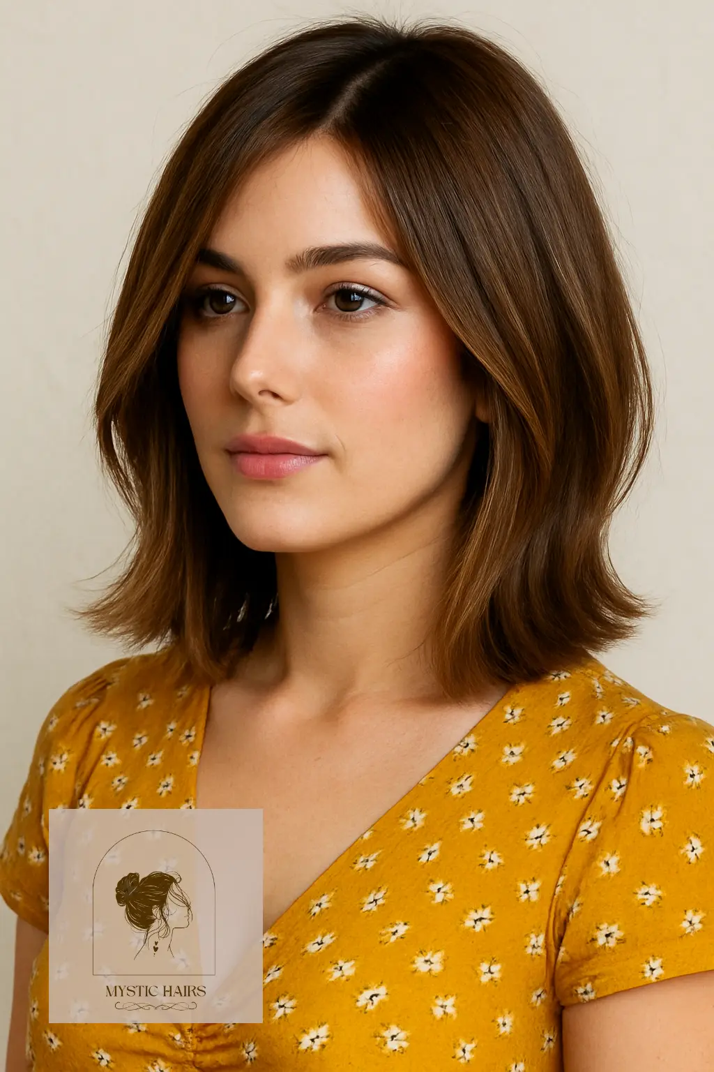Shoulder-Grazing Lob With Subtle Layers