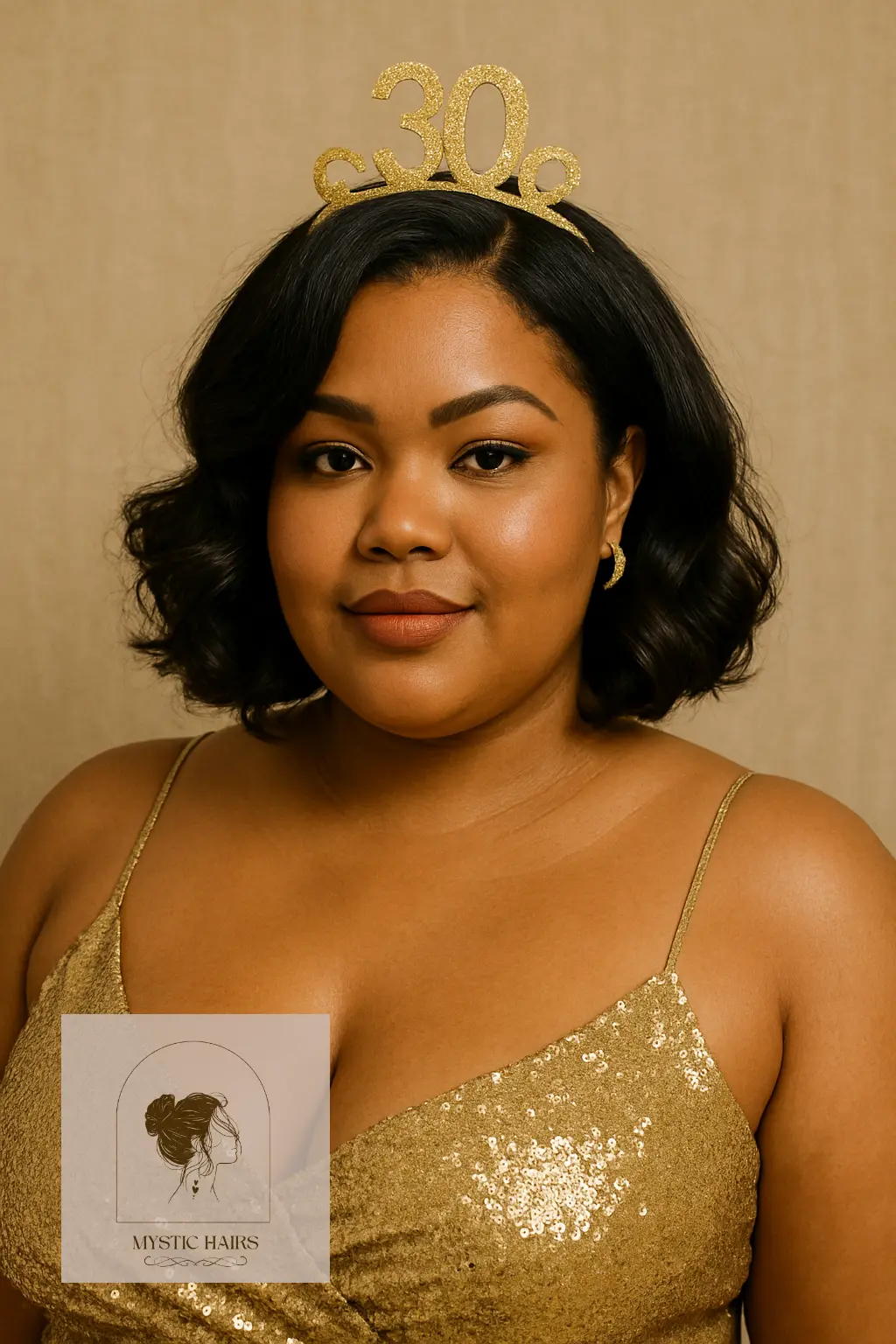 Shoulder-Length Bob With Loose Curls