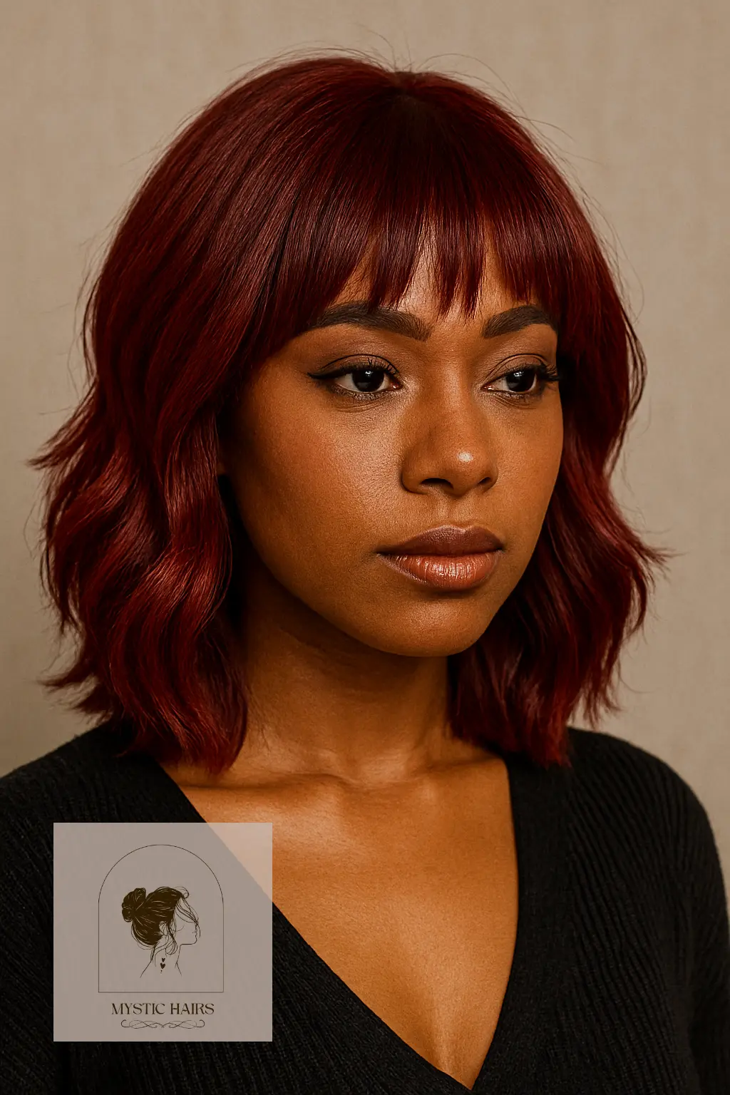 Shoulder-Length Shag with Fringe