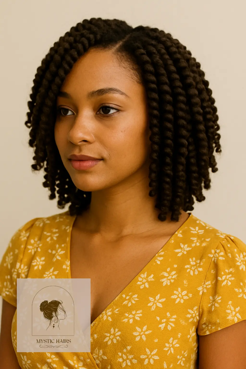 Shoulder-Length Spiral Twists