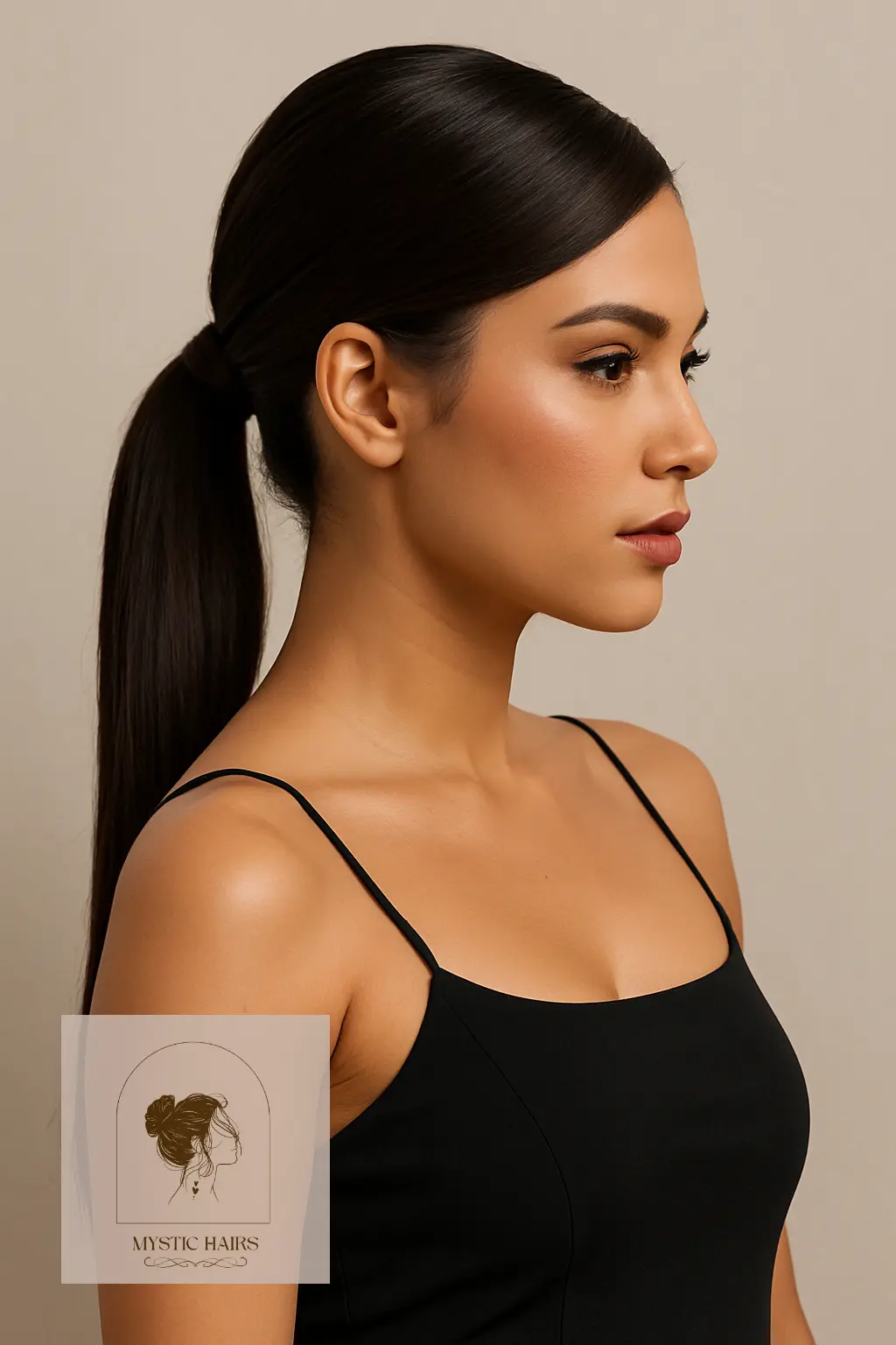 Side-Part Sleek Ponytail