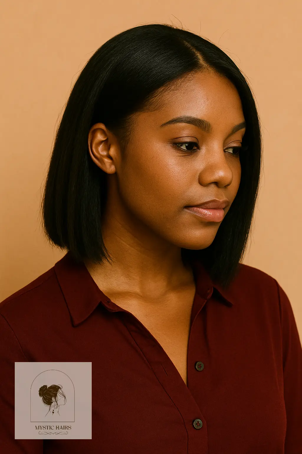 Side Part with Tuck Behind Ear