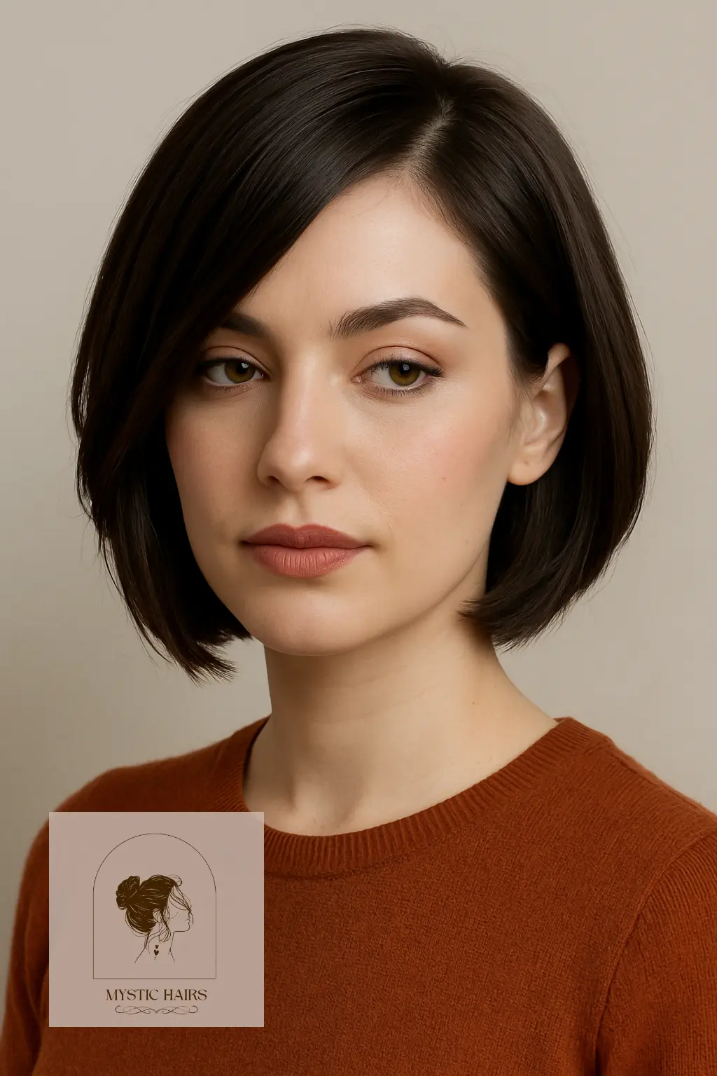 Side-Parted Bob with Subtle Layers