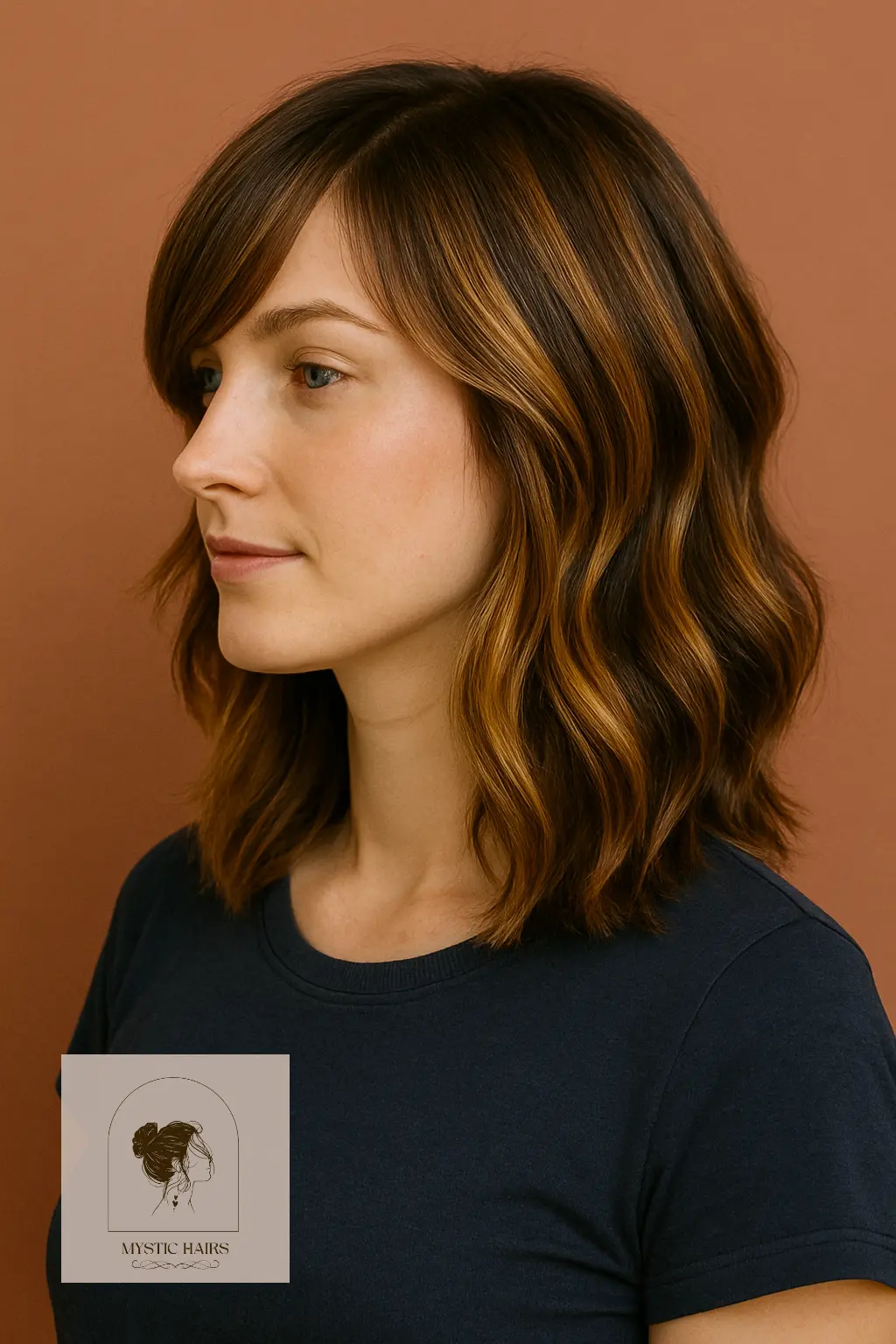 Side-Swept Bangs and Honey Ribbons