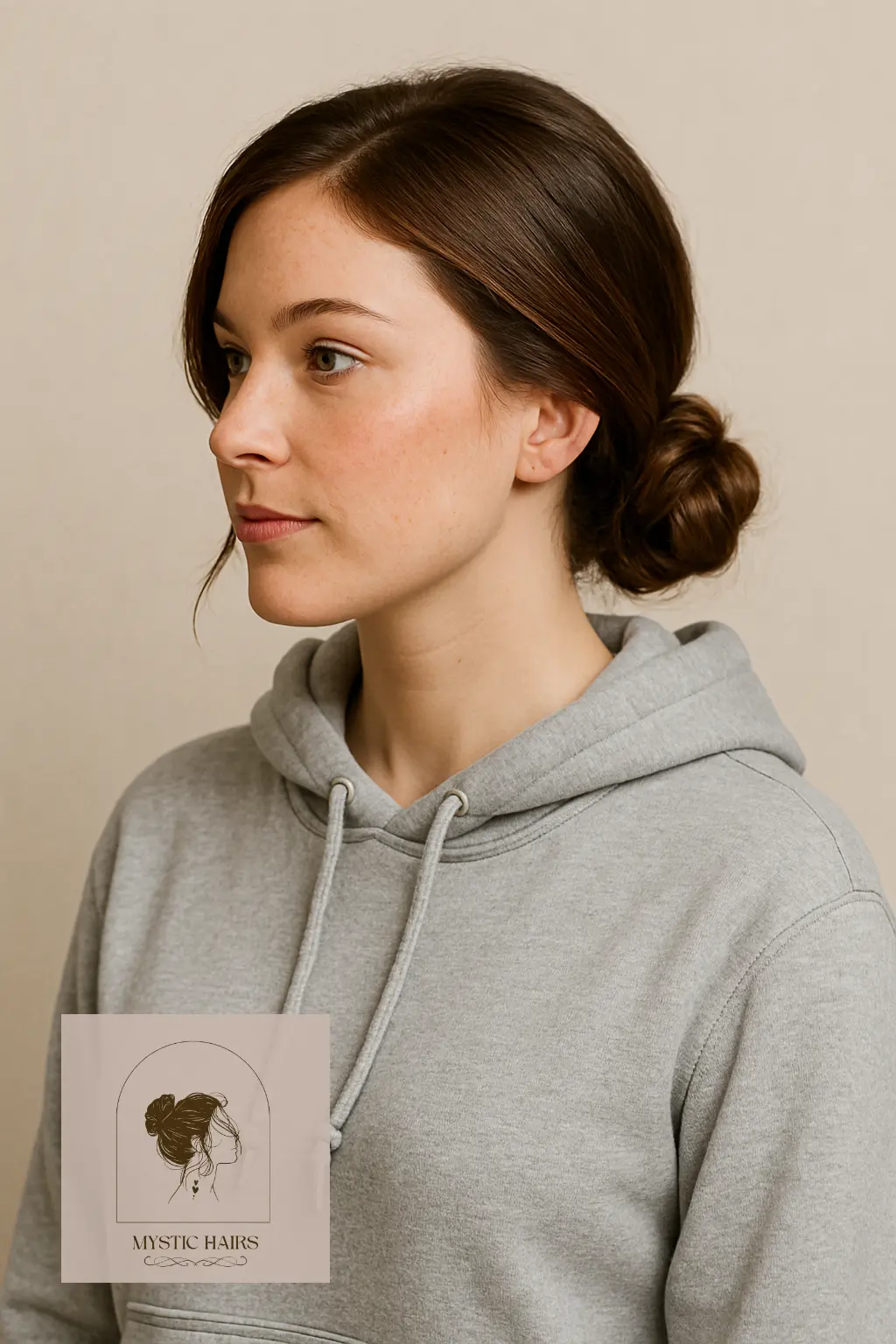 Side-Swept Low Bun