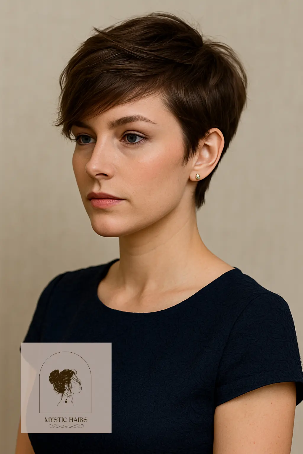 Side Swept Pixie with Texture