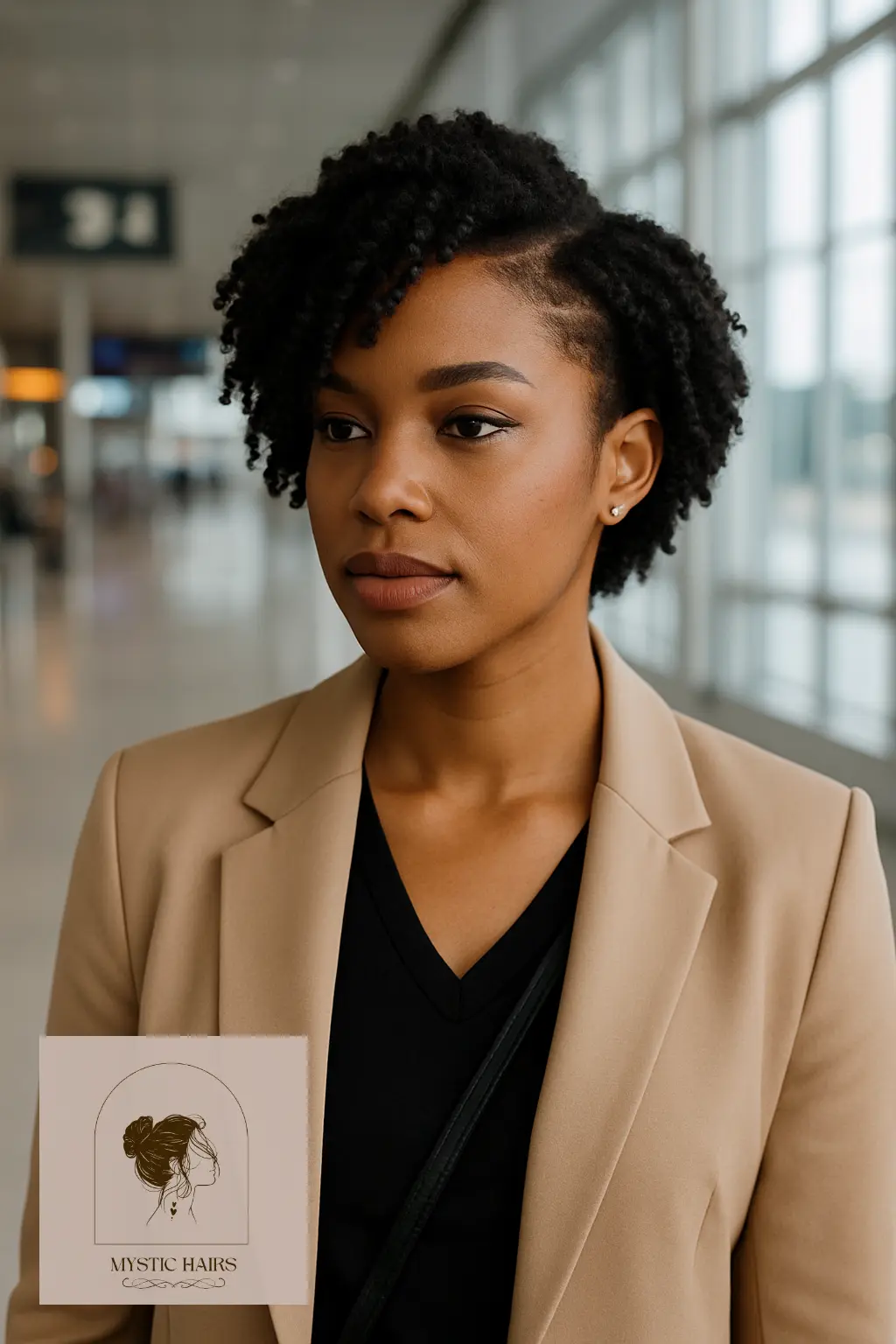 Side-Tucked Twist Out