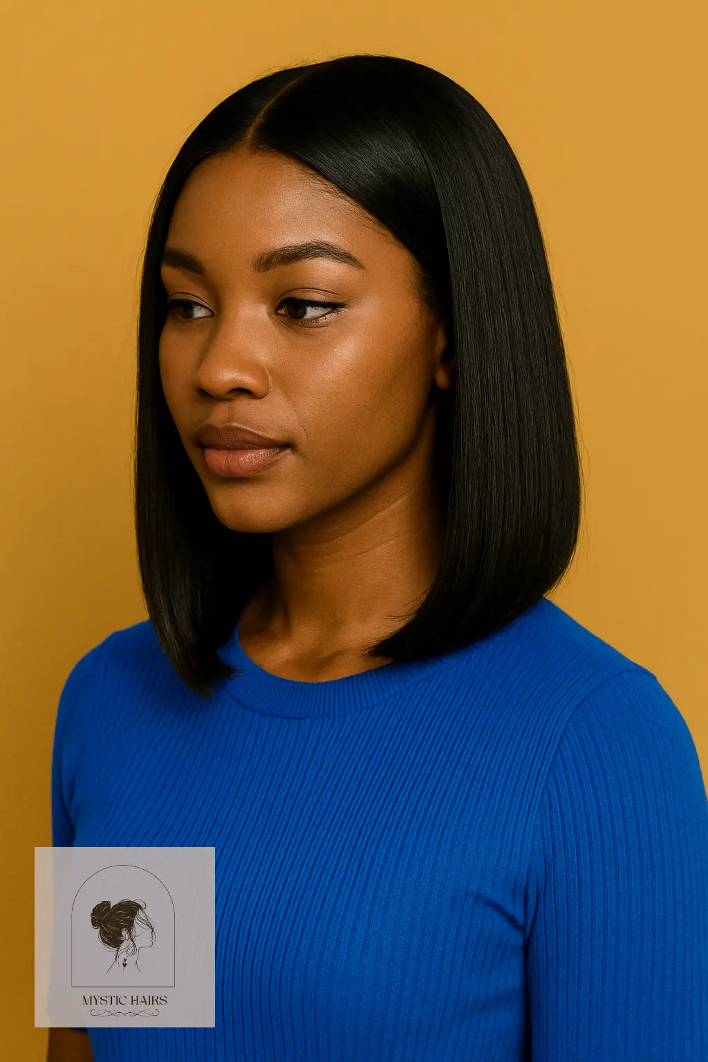 Sleek Bob with Tucked Ends
