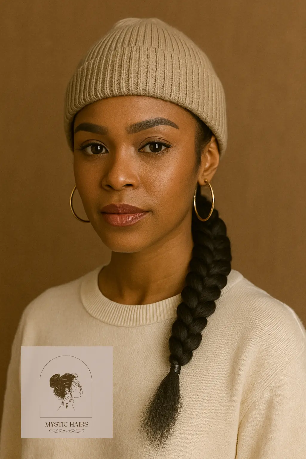 Sleek Braided Low Ponytail