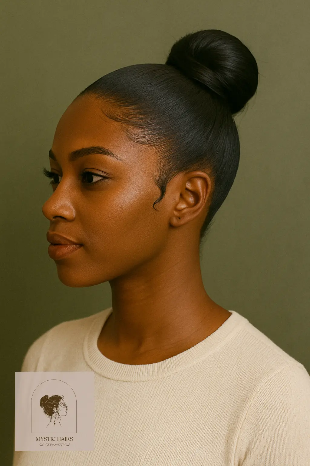Sleek High Bun with Edge Control
