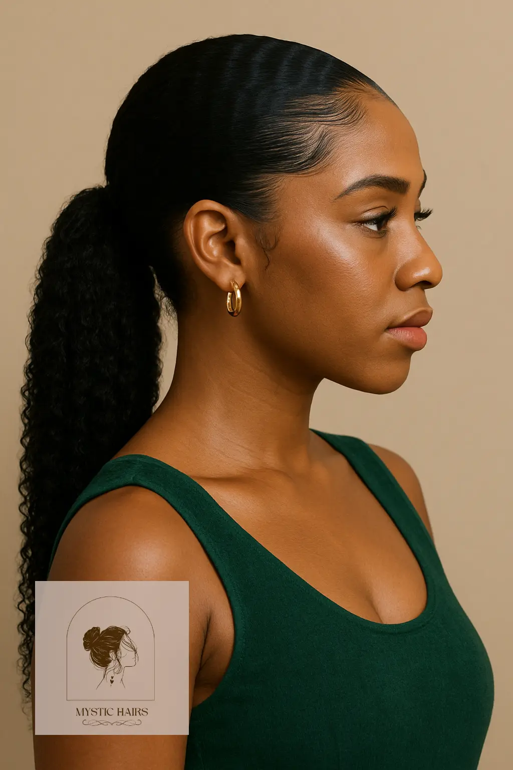 Sleek Ponytail for Natural Hair