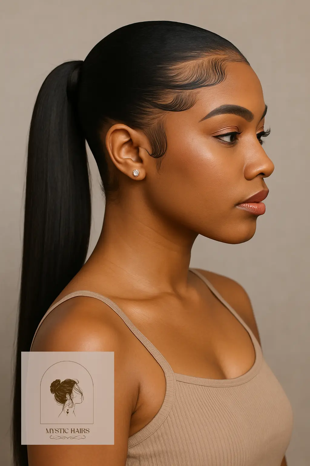 Sleek Ponytail with Laid Edges