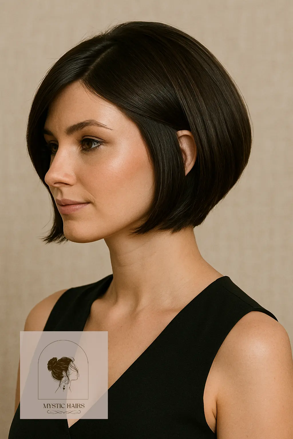 Sleek Stacked Bob for a Polished Look