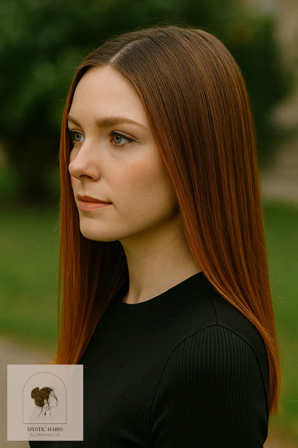 Sleek Straight with Subtle Copper