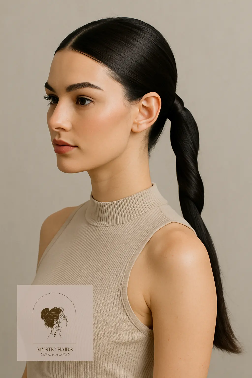 Sleek Twisted Ponytail