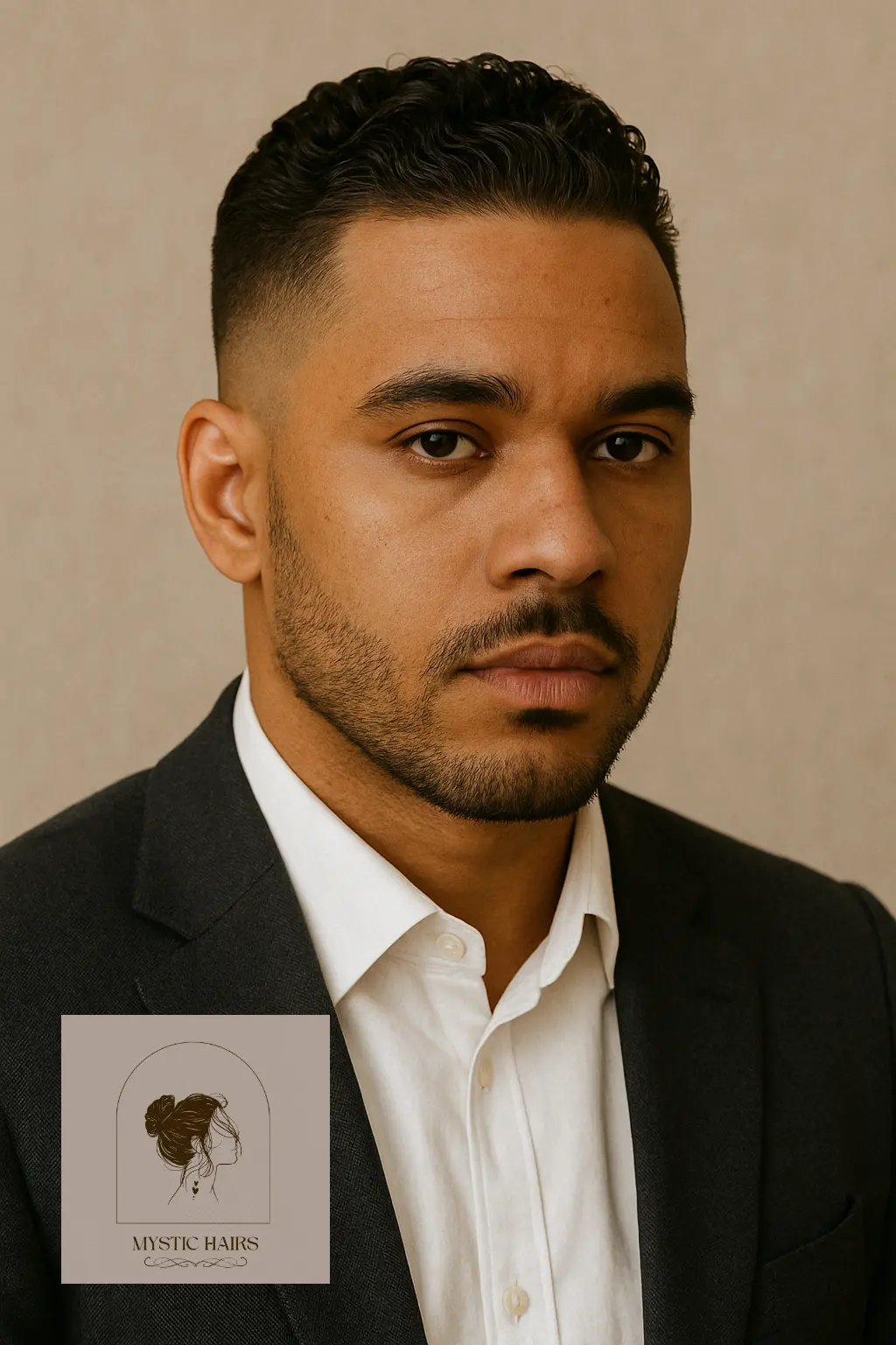 Slicked Back Curls with Fade
