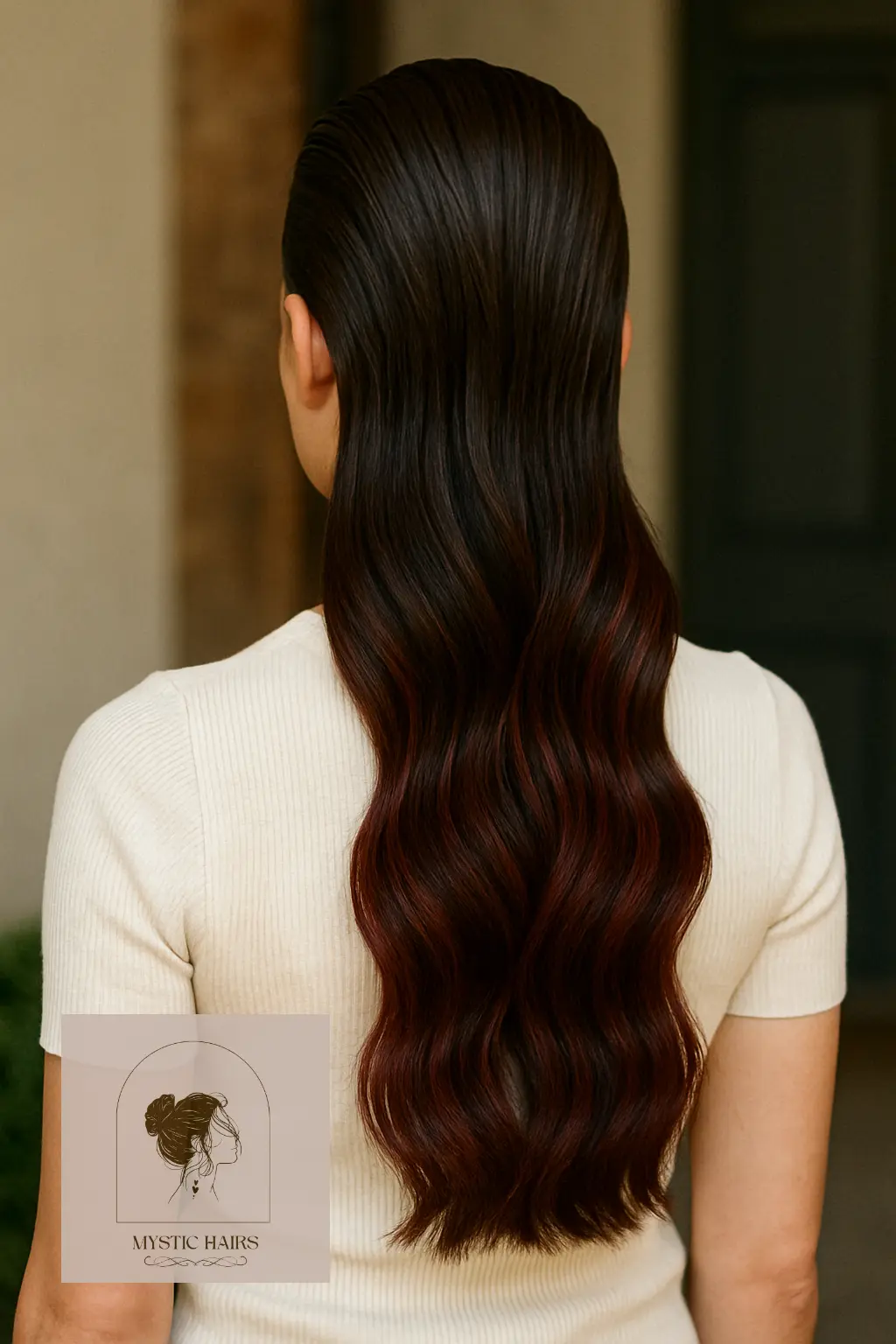 Slicked-Back Look with Cola Contrast