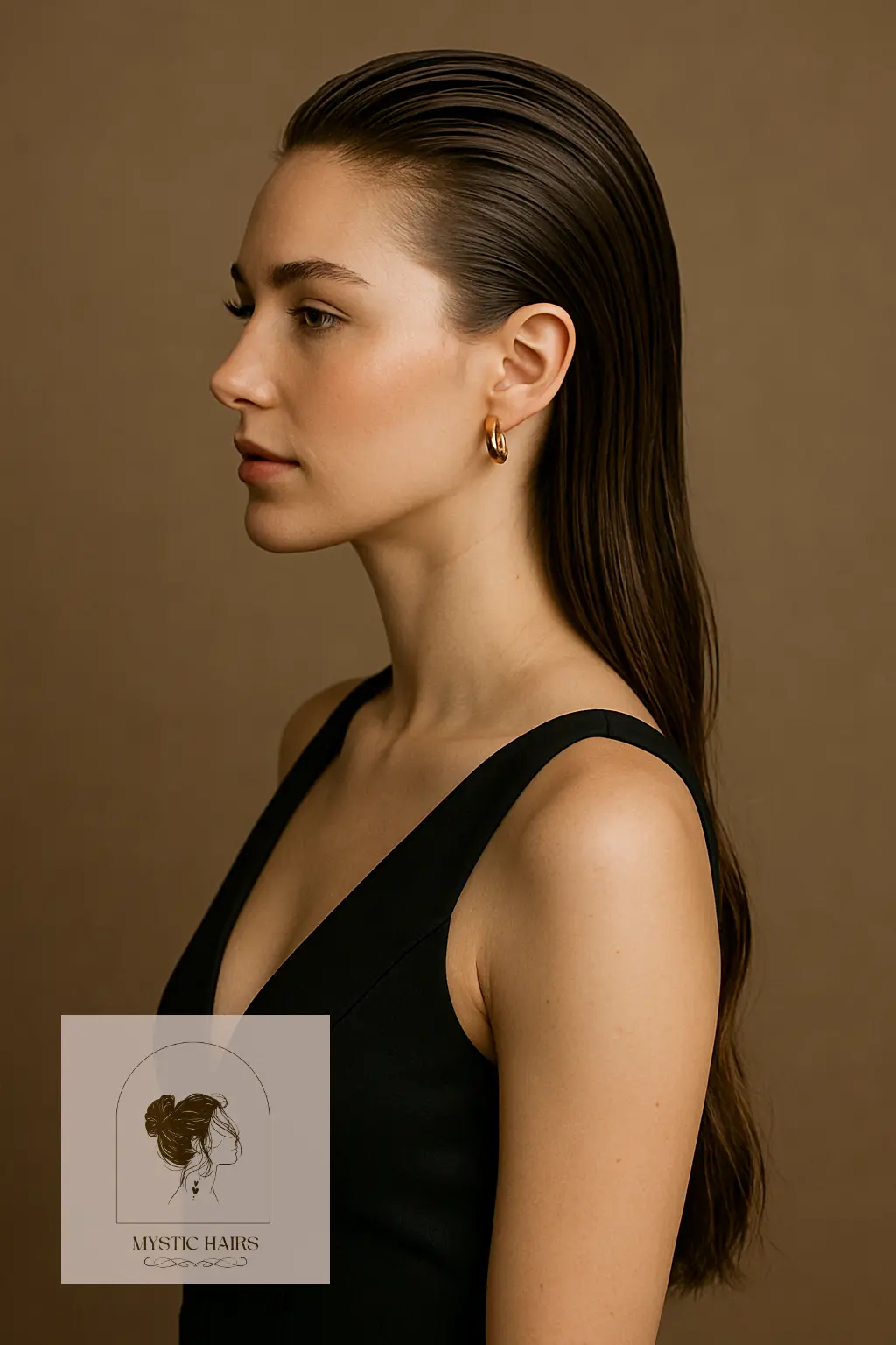 Slicked-Back Wet Look
