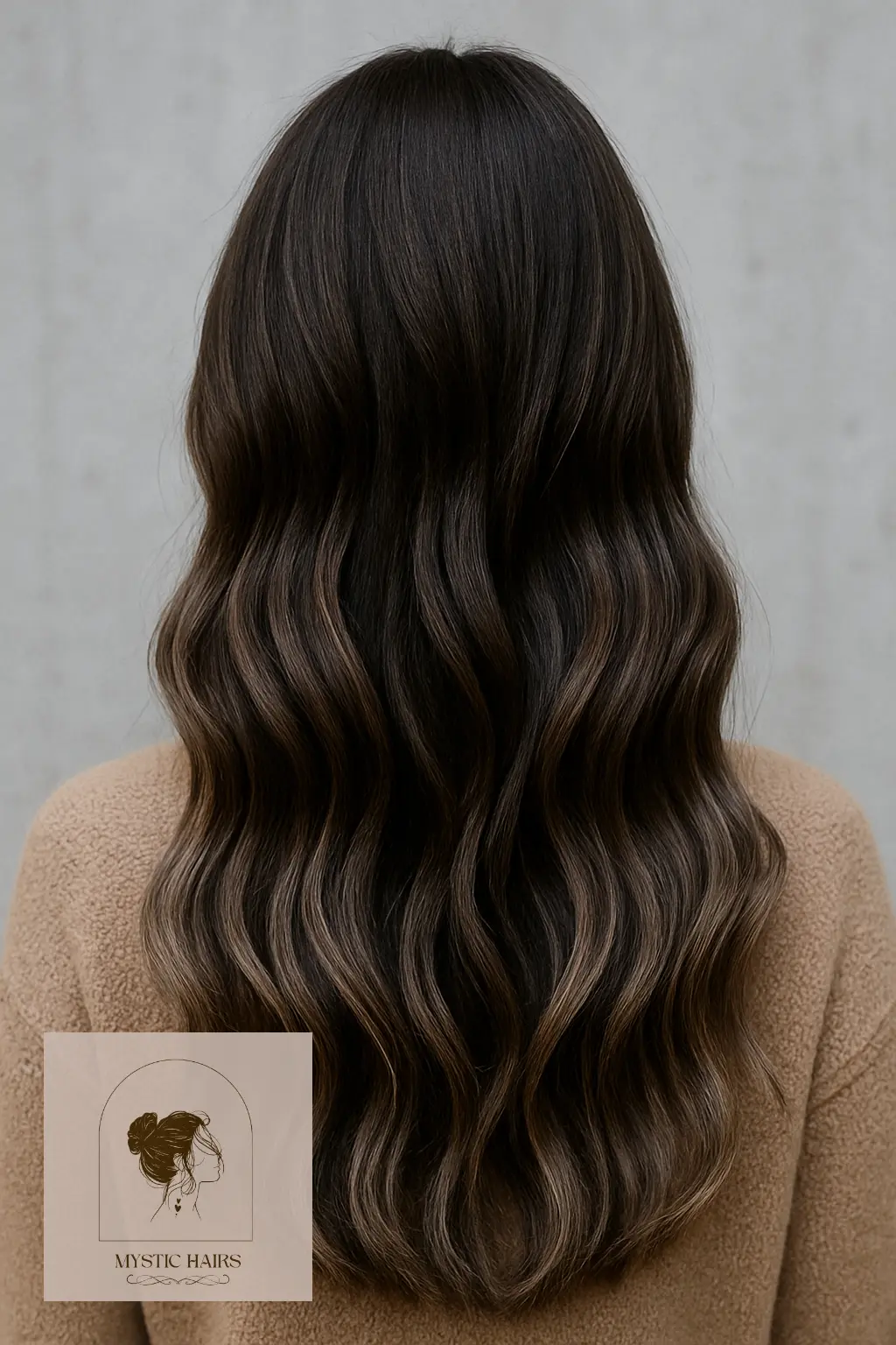 Smoky Brunette with Cool Lowlights