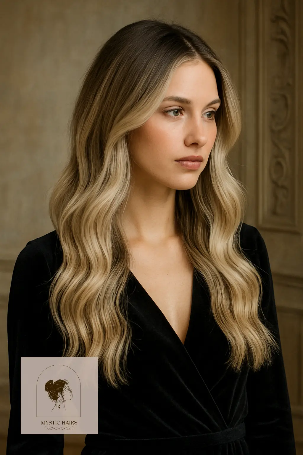 Snow-Kissed Root Fade Blend